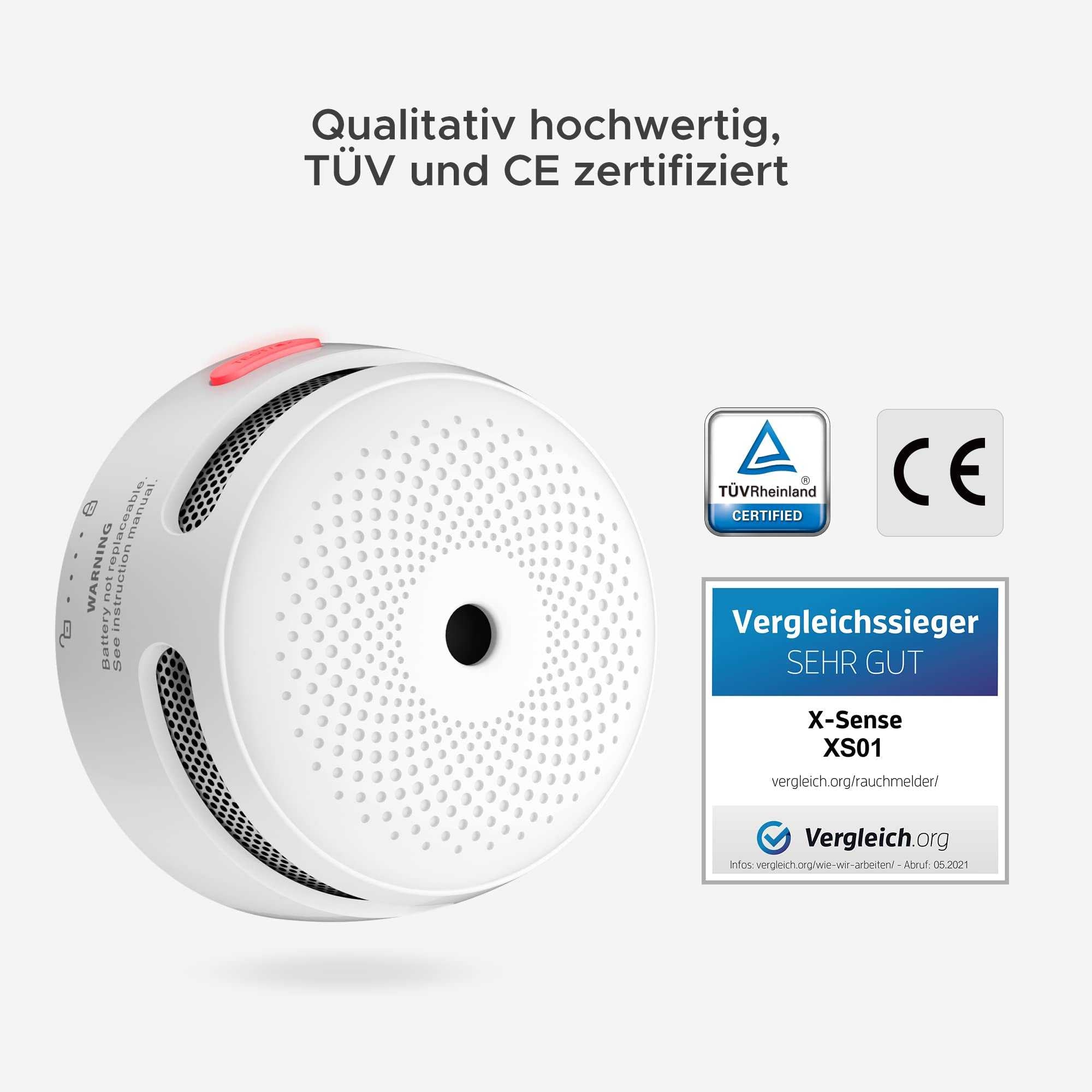 X-Sense XS01-M Mini Feueralarm - Kompakte Sicherheit im 3er Set Mesch Shop X-Sense XS01-M Mini Feueralarm - Kompakte Sicherheit im 3er Set Mesch Shop